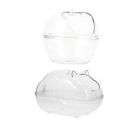 Milisten 2 Pièces Lot de Bassins pour Hamsters Toilettes Plastique pour Hamsters Salles De Bain pour Animaux De Compagnie Boîtes De Bain pour Cage