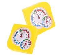 Milisten 2 Pièces Lot Hygromètres Thermomètres Précis Affichage Large Portable Mesure Humidité et Température Intérieur Mural ou Pose Table Compact et