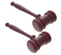 Milisten 2 pièces Marteau de Juge Plastique Accessoire Éducatif pour Jeux de Rôle pour Costumes Enchères et Spectacles Scolaires pour Garçon Fille et Développement Moteur Accessoire