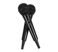 Milisten 2 pièces Microphone Garçon Fille Noir Accessoire Réaliste pour Jeu de Rôle Chant et Performances Scéniques Portable Adaptée Aux Tout Petits pour Jeux Interactifs et Activités