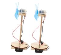 Milisten 2 Pièces Mini Fan Kits DIY Expérimentations Scientifiques pour Matériaux Artisanaux sans Batterie Couleurs Aléatoires Couleur Aléatoire