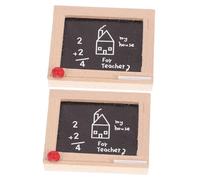 Milisten 2 pièces Miniature Blackboard Set for and Miniature Home Decor Safe Interactive Dollhouse Accessories for Creative Decoration