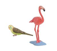 Milisten 2 Pièces Modèle de Bird Static Décoration Éducative Oiseau Parrot et pour Garçon Fille de Simulation Décor de Bureau Vivid
