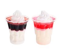 Milisten 2 pièces Modèle de Glace Artificielle Réaliste Décoration Cornet Glace pour Vitrine Accessoire Photo et Design et Effet Visuel Naturel