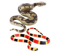 Milisten 2 pièces Modèles de Serpent Plastique Réalistes Jouets Farceurs pour Garçon Fille Décoration Halloween Effrayante Accessoires de Scène et Fête