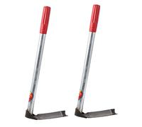 Milisten 2 Pièces Outil de Jardinage Petite Houe Inoxydable et pour Désherbage et Plantation Manche Long Ergonomique pour Confort et Efficacité