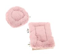 Milisten 2 Pièces Parrot Cage Platform with Warm Mat Elevated Bird Perch Stand for Parakeets and Small Pets Wood Hamster and Guinea Pig Play Jumping Bed