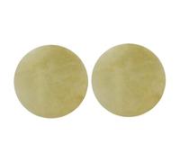 Milisten 2 pièces Peau de Tambour Cuir de Buffle Couvre-tête pour Tambours Africains Remplaçable Surface Résistante et Facile à Installer Accessoire Polyvalent pour Percussion Manuelle