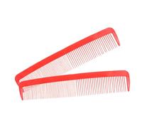 Milisten 2 Pièces Peigne Large Géant Peigne Épais Peigne Extra Large Énorme Farce Au Peigne Grand Peigne à Dents Larges Peigne De Fête Peigne à Barbe Mini-peigne Rouge Plastique