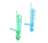 Milisten 2 Pièces Perroquet Oiseau perroquets de Plein air Debout Animal de Compagnie Dehors mangeoire en Plein air Copain pour Panier d'alimentation Perroquet Plastique Bleu