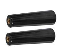 Milisten 2 Pièces Poignée de Remplacement Bakélite Isolante pour Brochette Rotative et Fourchette Barbecue Résistante Chaleur pour Outils de Grillade Extérieur