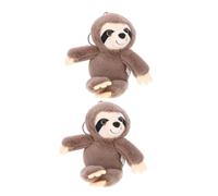 Milisten 2 pièces Porte-clés Peluche Paresseux Doux et Accessoire Mignon pour Sac à Dos et Porte-clés Cadeau Unique pour Adolescents et Famille Lot