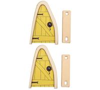 Milisten 2 Pièces Porte de Jardin Miniature Décoration Féérique pour Scènes Miniatures Intérieures Extérieures