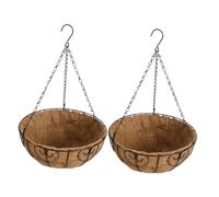 Milisten 2 pièces Pots de Fleurs Suspendus de Jardinières Murales pour Décoration de Balcon et Jardin Installation Facile et Durable pour Plantes