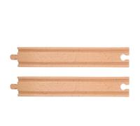 Milisten 2 Pièces Rails De Train Bois Ensemble De Train Bois Jouets Système De Chemins pour Garçon Fille Piste De Course Flexible