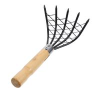 Milisten 2 Pièces Râteau à Palourdes Acier Inoxydable avec Filet Outil Pratique pour Creuser des Fruits de Mer et avec Poignée Ergonomique Durable et Facile à Nettoyer