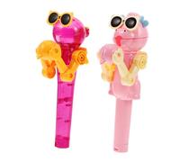Milisten 2 Pièces Robot de Sucette de Dinosaure Support de Bonbons de Sucette Porte-Ventouse pour Enfants Porte-sucettes Sucette Pop-up bonbonsbots Contenant de sucettes géantes Plastique