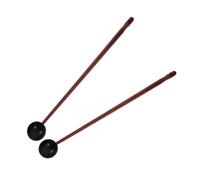 Milisten 2 pièces Set de Maillets pour Tambour Langue avec Tête Caoutchouc Souple Manche Bois Ergonomique Maillets de Percussion pour Xylophone et Carillon et Précis