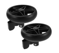 Milisten 2 Pièces Stroller Replacement Wheels With Brake Silent Swivel Caster Wheels For Walker And Pram Accessories