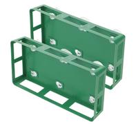 Milisten 2 pièces Support de Fleurs pour Cimetière et Voiture Mariage avec Ventouse Plateau Vert Fixation Solide sans Trace pour Décor Floral Événementiel
