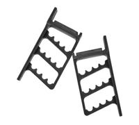 Milisten 2 Pièces Support Mural, Râtelier Noir en Pla pour Arcs | Installation et Retrait Faciles, Rendu Professionnel, pour Salles D'entraînement et Espaces Sportifs, Usage Décoratif