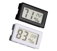 Milisten 2 Pièces Thermomètre Hygromètre Électronique Mini Haute Précision Affichage Grand Écran pour Maison Bureau Entrepôt Mesure Température et Humidité Intérieure