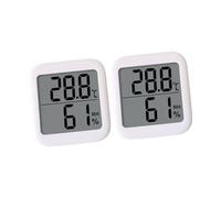 Milisten 2 pièces Thermomètre Hygromètre Intérieur Digital Capteur Humidité et Température pour Chambre Cuisine Bureau avec Support Tabletop Mesure Précise
