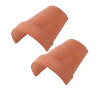 Milisten 2 Pièces Trou de cachette de Tortue Accessoires de Tortue Quai des Tortues Terrarium de Geckos abri pour Tortue abri Tortue Rampe de Reptile créative Habitat des Serpents Argile