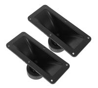 Milisten 2 Pièces Tweeter de Klaxon de Voiture pour Scène, Tweeter de Haut-Parleur Rectangulaire en PP, Noir, 75-150w, 2,2k-27khz, 100db, pour Musique et Voiture