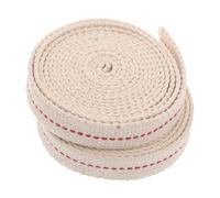 Milisten 2 Rouleaux mèche de lampe à pétrole mèche plate en coton pour lampes à huile mèches de lanterne de rechange mèche de lampe tempête mèche d'huile Beige