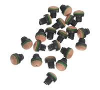 Milisten 20 Embouts pour Queue de Billard : pièces de Rechange en Cuir vissables pour queues de Snooker - Accessoires en Cuir pour Tournois et soirées