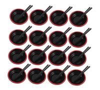 Milisten 20 Ensembles Miniature Japanese Style Ramen Bowl and Tiny Chopsticks for Dollhouse Kitchen Accessories Realistic Mini Tableware Playset for Pretend Role Play