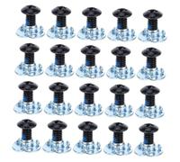Milisten 20 Ensembles Roller Skate Buckle Replacement Screws and Washers for Inline Skates Fit for Men Women and