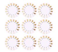Milisten 20 Pcs Dents Couleur Comparer Tableaux Forme Ronde Dents Blanchiment Couleur Nuance Guide Dentaire Dents Couleur Cartes Pour La Maison Clinique Hôpital