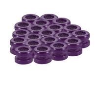 Milisten 20 Pièces Accessoires De Chaînes Colorées Perles De Chevalet De Guitare Pièces De Remplacement De Guitare Violet mauve