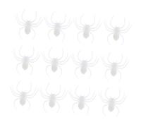Milisten 20 pièces Araignées Lumineuses Halloween Jouets Décoratifs Réalistes Phosphorescents Accessoires pour Fêtes Costumées et Farces