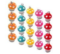 Milisten 20 Pièces Breloque Champignon en Résine Mini Tige pour Bijoux DIY | Forme Champignon, Usage Créatif, Style Unique, pour Loisirs Artisanaux Couleur Aléatoire