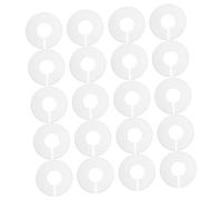 Milisten 20 pièces Diviseurs Vêtements Plastique Anneaux de Marquage pour Cintres et Idéaux pour Garde Robe et Magasins