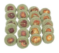 Milisten 20 Pièces Gâteau d'herbe Molaire pour Animaux De Compagnie Lapin Cochon Lapins Animal À Mâcher Lapins en Peluche Hamster Jouets Rats Petit Biscuit De Nourriture pour Animaux De
