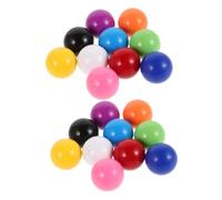 Milisten 20 pièces Lot de Petites Boules Colorées Solides pour Jeux Garçon Fille Accessoires Robustes pour Jouets à Billes Balle de Comptage Multifonction pour Apprentissage et