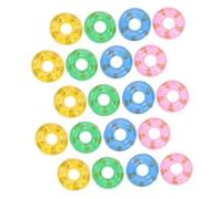 Milisten 20 pièces Mini Bouées de Natation Inflables pour Jouets de Bain Amusants et Accessoires de Décoration pour Maison de Poupée Couleurs Aléatoires Couleur Aléatoire Couleur Aléatoire