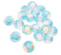 Milisten 20 pièces Mini Chapeaux Tressés Imitation Paille Décorations DIY pour Poupées et Artisanat Accessoires Créatifs Miniature Bleu