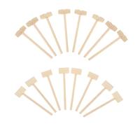 Milisten 20 pièces Mini Marteaux Bois Jeu Garçon Fille Accessoires Ludiques pour Bricolage Garçon Fille Petits Maillets et Sûrs pour Activités Manuelles et Loterie