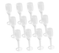 Milisten 20 Pièces Mini Verre à Cocktails Tasses Enfants Mini House Photo Accessoires décorations de Maisons de poupées Verre Miniature Mini Lunettes Petite Tasse Plastique Transparent