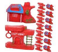 Milisten 20 Pièces Miniature Forest Treehouse Models for DIY Dollhouse Craft Terrarium Ornaments Micro Landscape Table Accessories