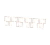 Milisten 20 pièces Miniature Wooden Window Frames Set Realistic Mini Ornaments for Dollhouse Decoration Craft Accessories for Spatial Imagination and Fine Motor Skills Development