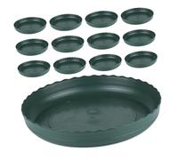 Milisten 20 Pièces Plateaux De Fleurs D'intérieur Plantes Plateau De Soucoupe Végétale Plateaux Ronds en Plastique Soucoupes pour Pots De Fleurs en Plastique Green