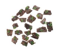 Milisten 20 Pièces Reptile Tree Bark Decor Natural Cork Background for Terrarium Aquarium Safe Non-Toxic Habitat Reptile Tank Accessories