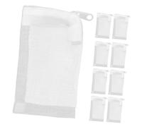 Milisten 20 Pièces Sachets Filtre Aquarium Nylon Maille Fine avec Fermeture Éclair Poches Filtrantes Réutilisables pour Nettoyer Aquarium et Maintenir Eau Claire