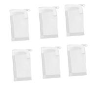Milisten 20 Pièces Sacs Filtrants Aquarium Réutilisables Maille Fine Nylon avec Fermeture Éclair pour Filtre Nettoyage Silencieux pour Petits Bassins et Aquariums